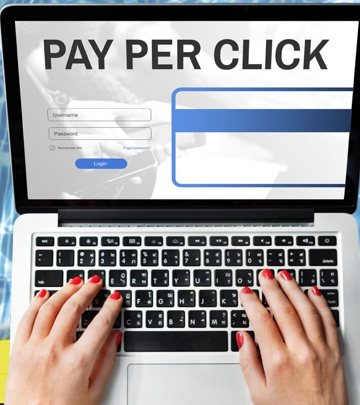 Pay Per Click Login Website Payment Graphic Concept